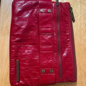 Mat and Nat Clutch with Zipper Accents